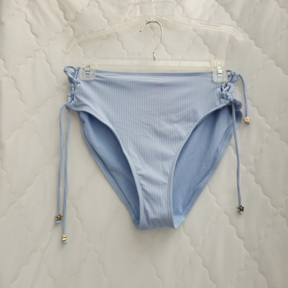 Celebrity Pink Light Blue Bikini Bottom